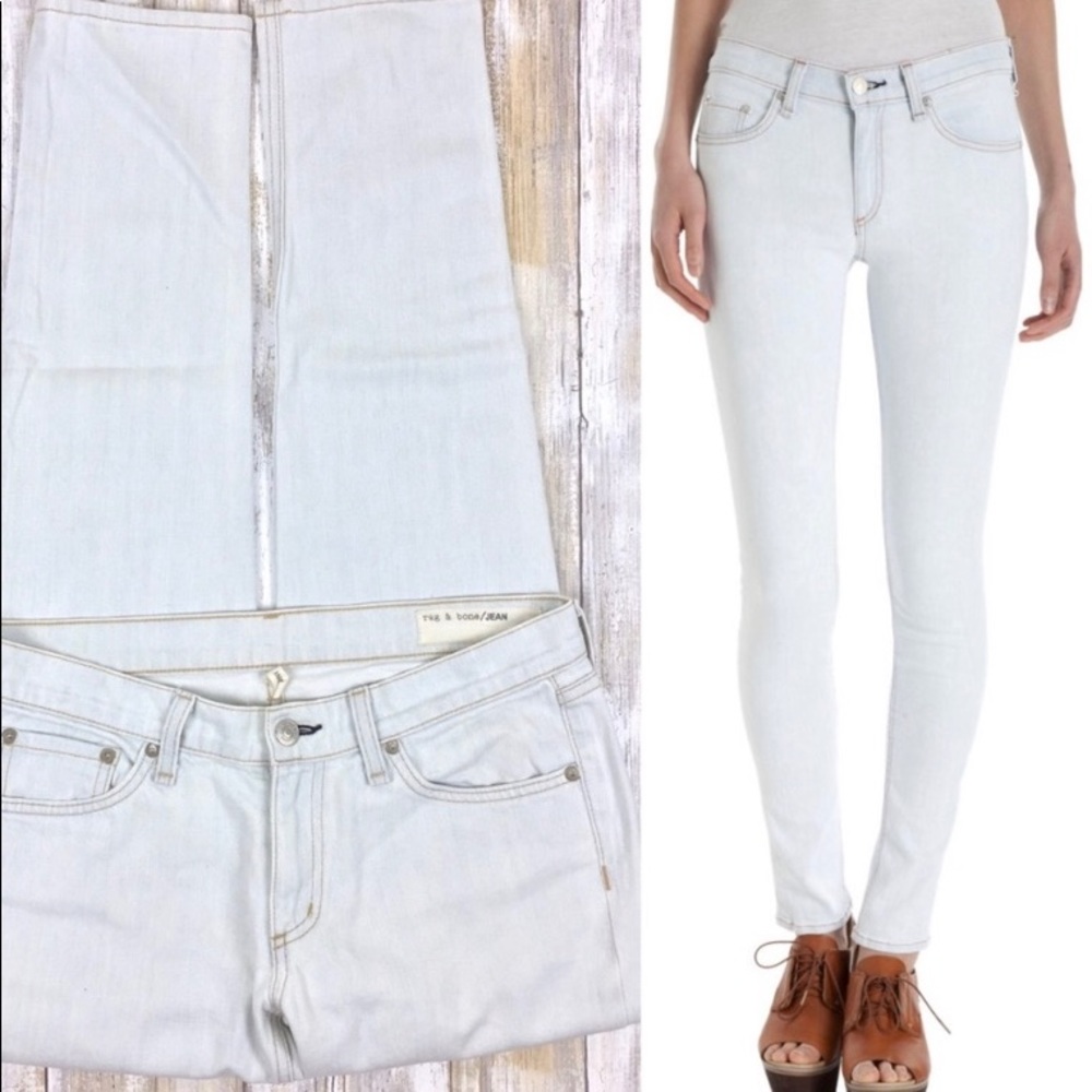Rag & Bone | Skinny Bleach Denim Jeans